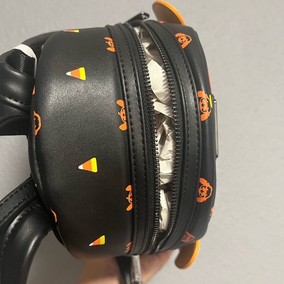 Loungefly Disney Lilo & Stitch Jack-o'-lantern Stitch Mini Backpack NWT - Picture 3 of 4